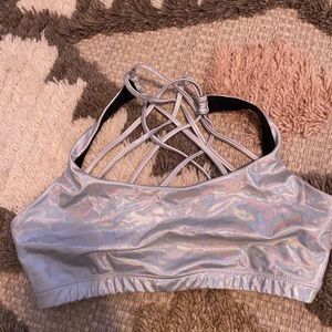 Metallic Sports Bra